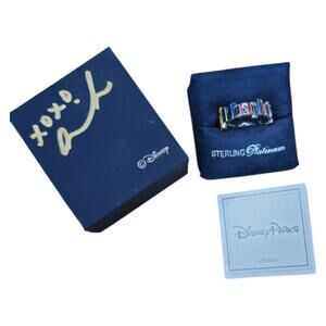 CRISLU Disneyland Marquee Ring Sz 7 Signed by Amireh Parstabar Disney Parks